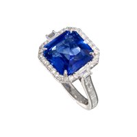 Anillo Crivelli Mujer ZAFFIRO in Oro blanco Zaffiro blu 000-5383NS